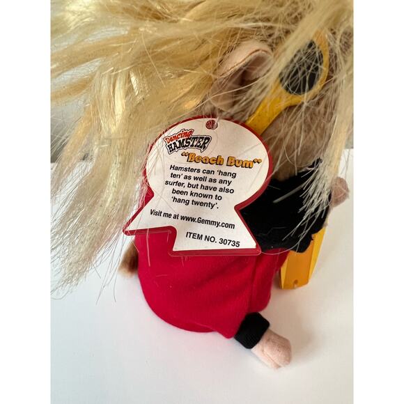 Vintage 1994 Gemmy Dancing Hamster Beach Bum Musical Toy - Picture 7 of 10